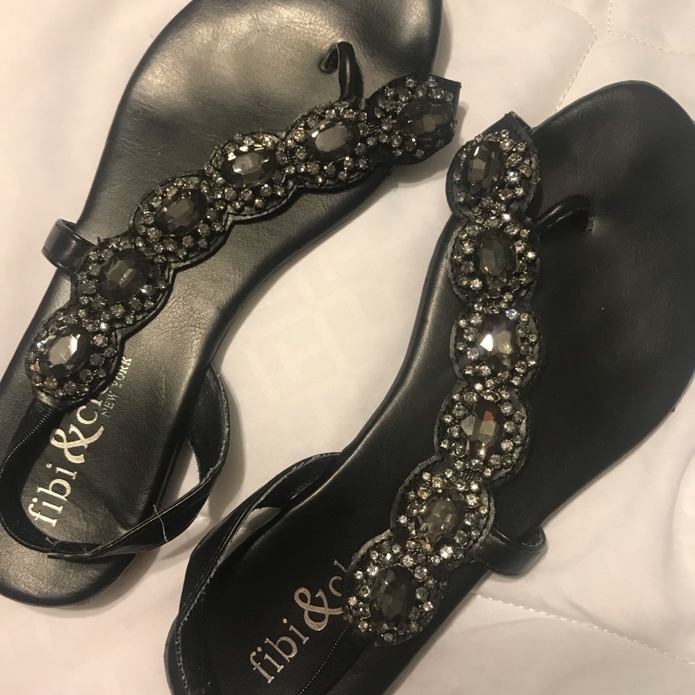 Fibi & Clo black sandals